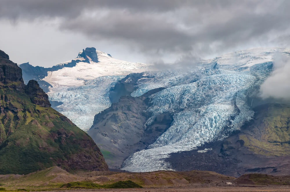 glacier tongue in Iceland