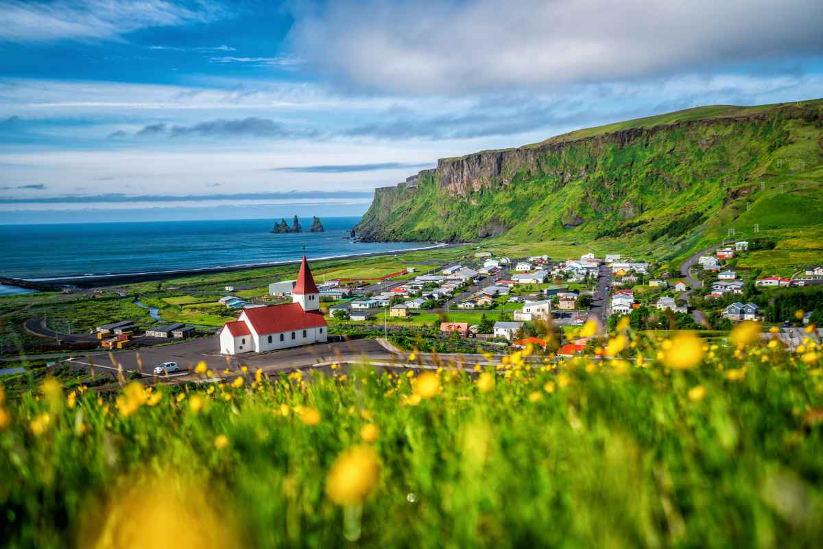 South coast of Iceland summer