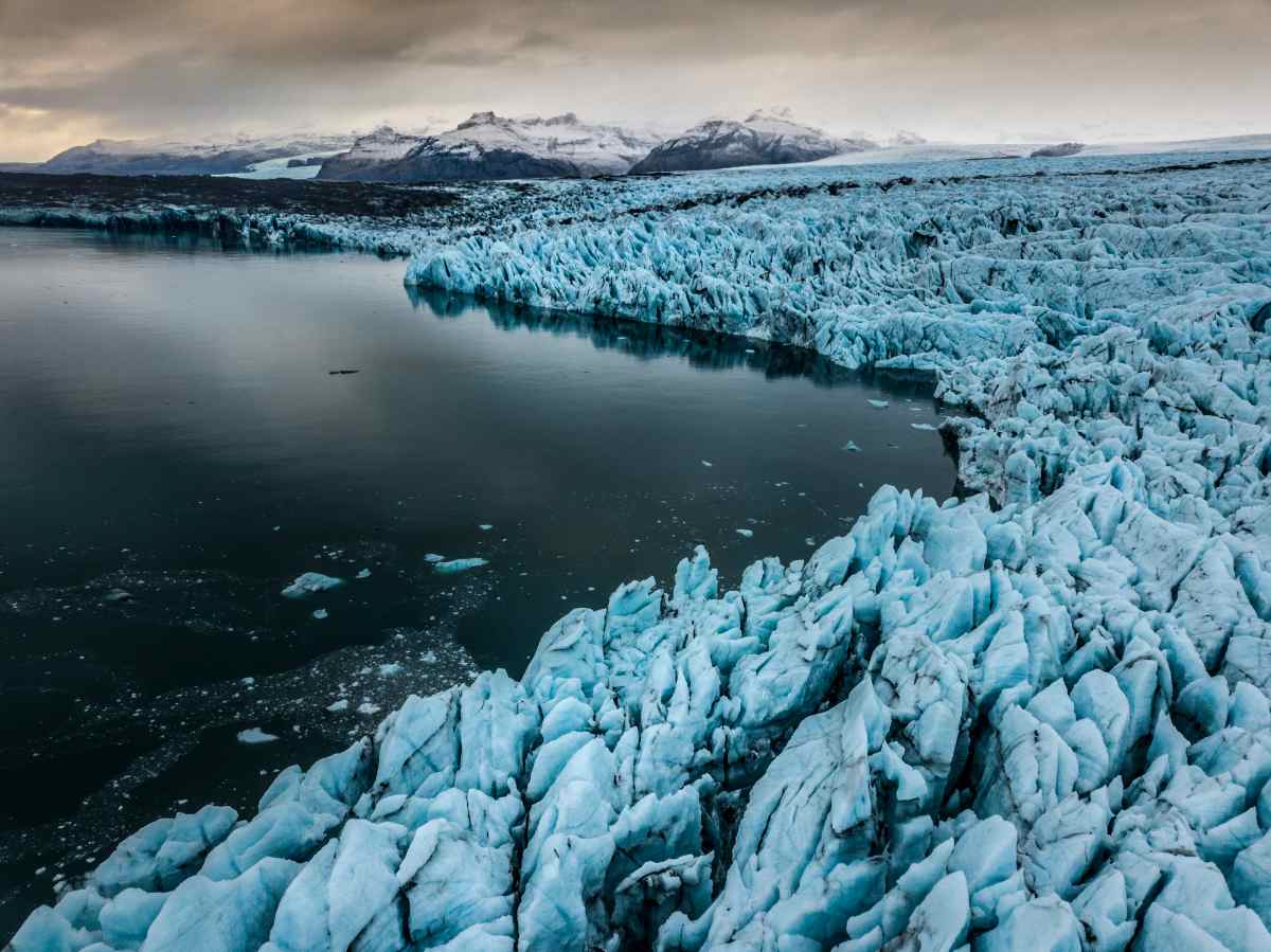 Glacier pond Iceland