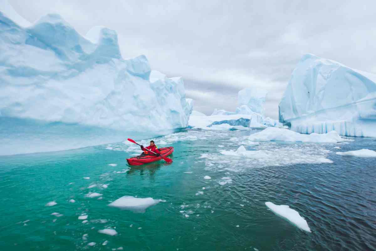 Kayaking in Glacial lagoons