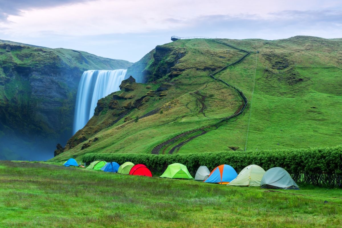 Tent camping Iceland