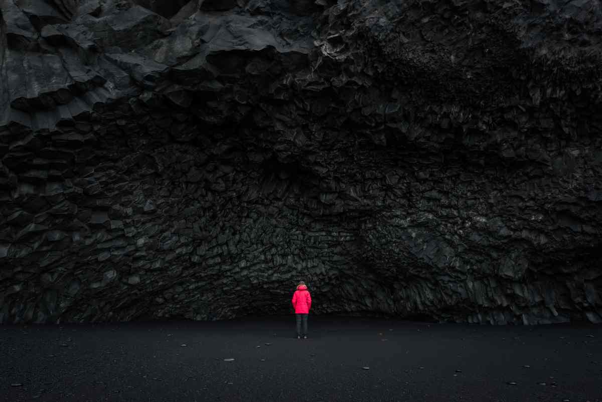 Iceland's black sand beach