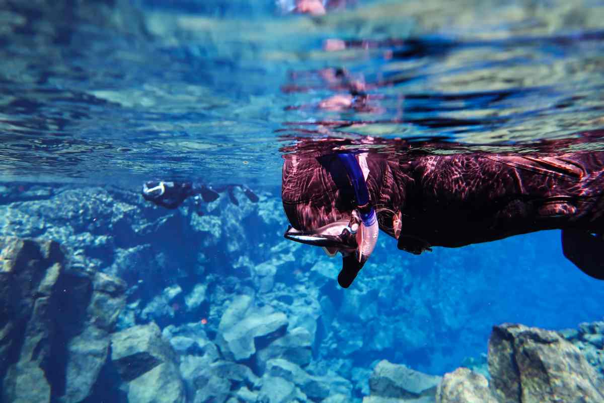 Diving in Silfra fissure