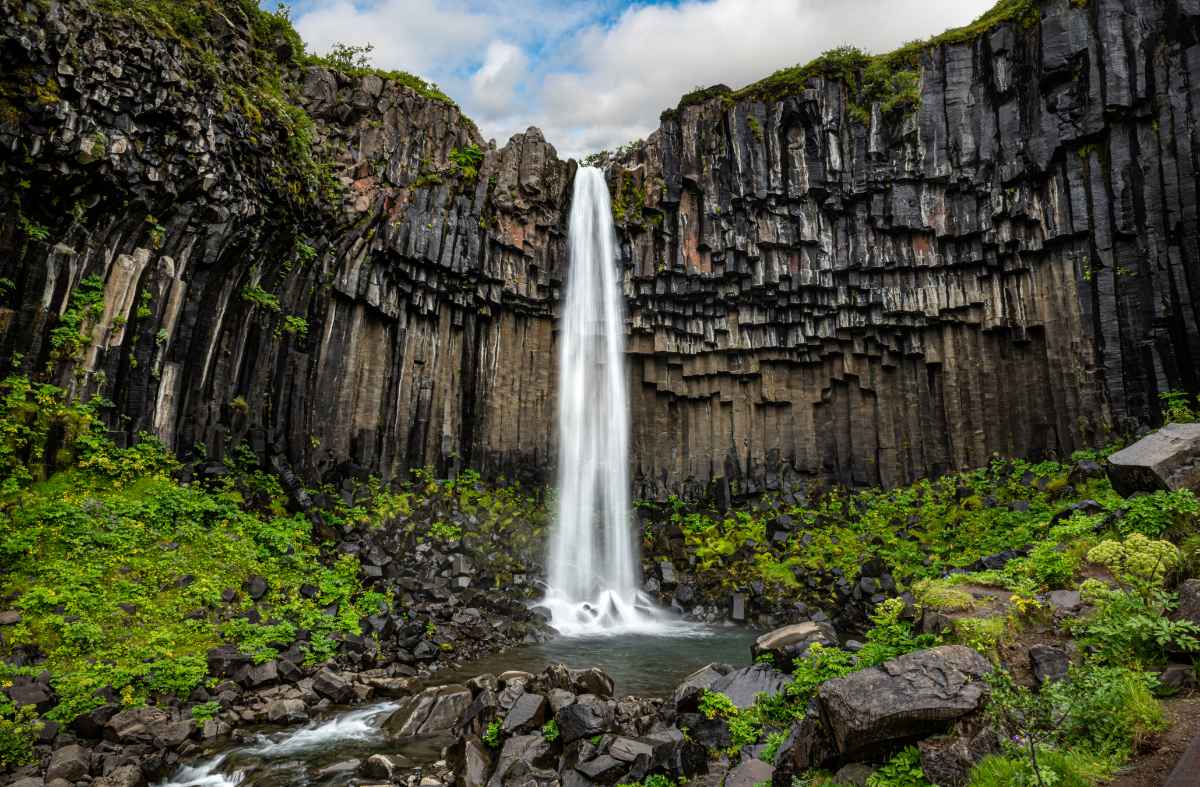 Svartifoss waterfall, Iceland visit