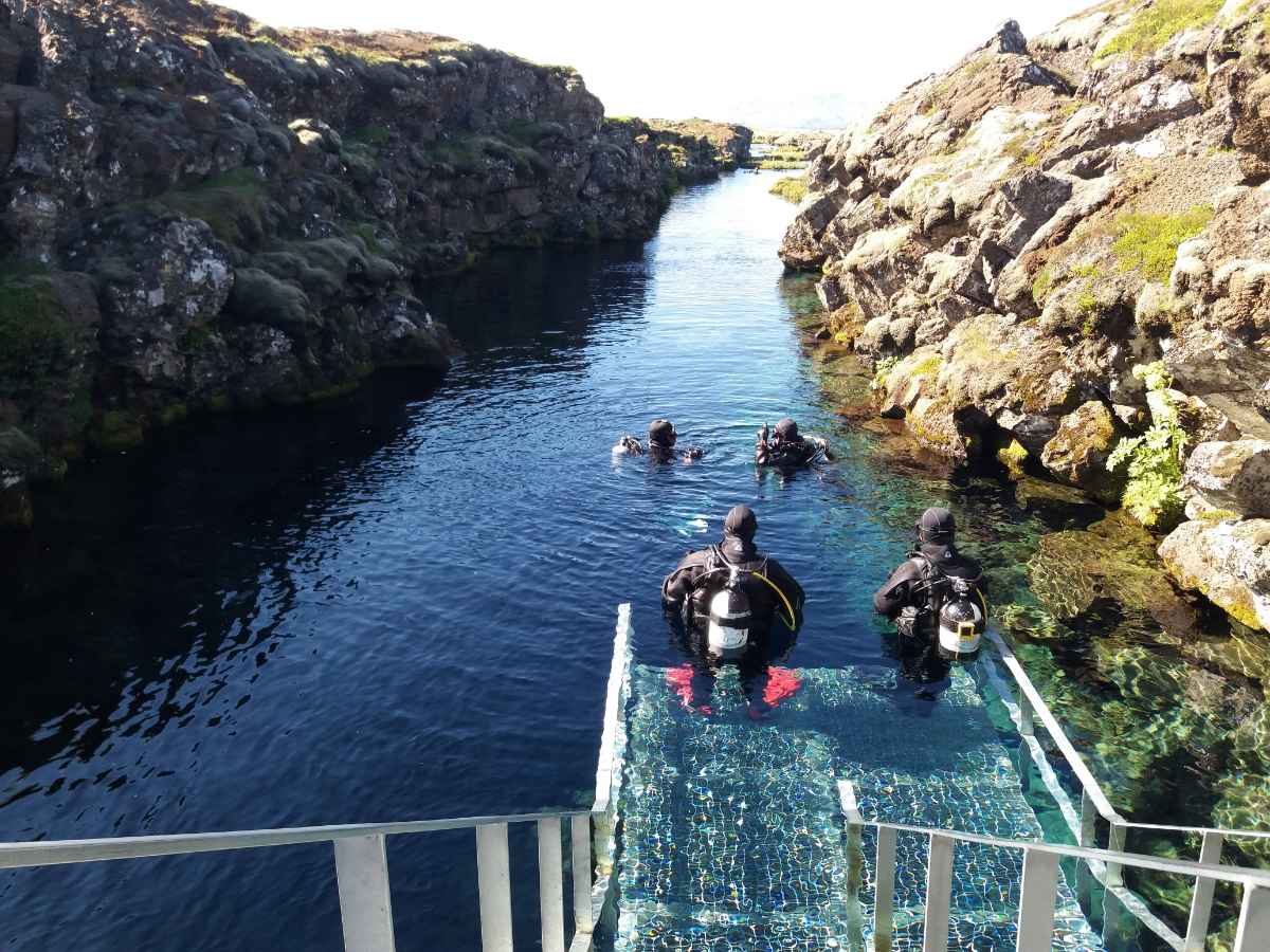 Silfra diving in Iceland