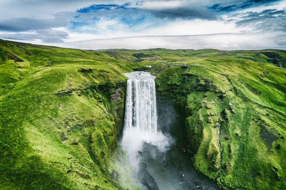 Waterfalls in Iceland in May