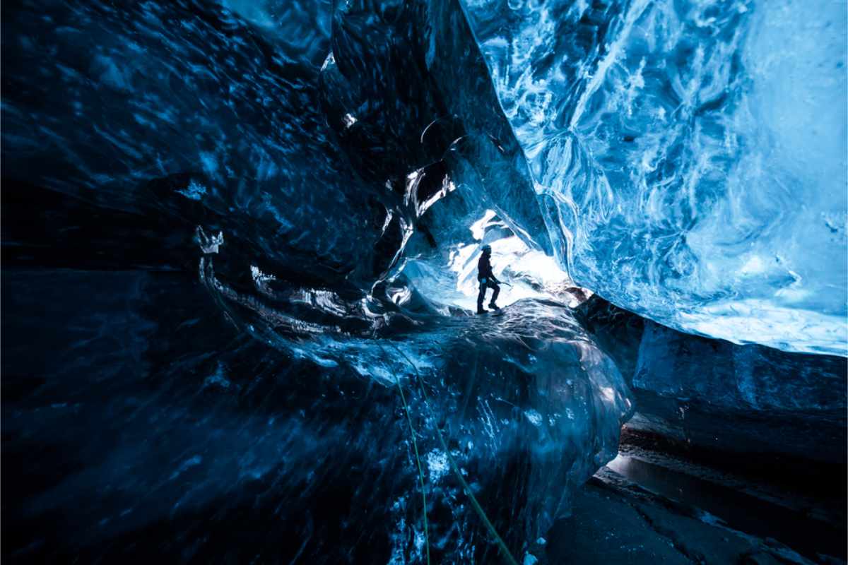 Ice cave in Iceland