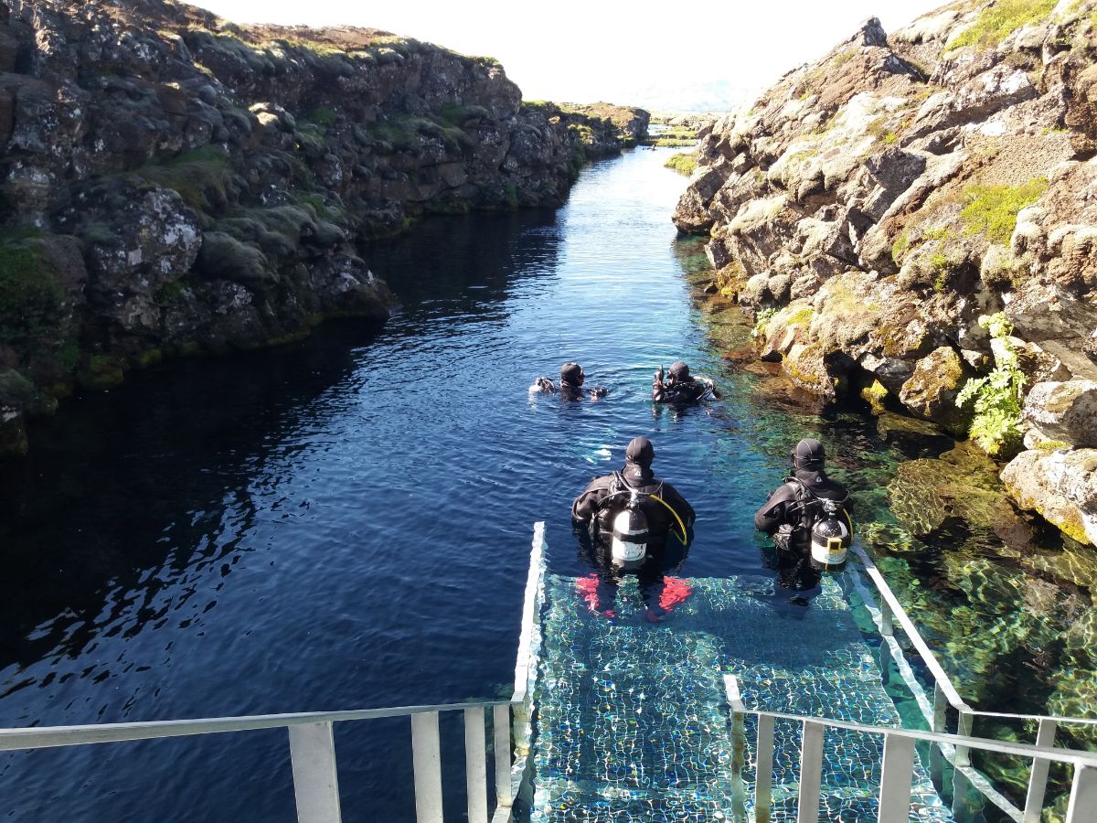 Iceland in July: Diving