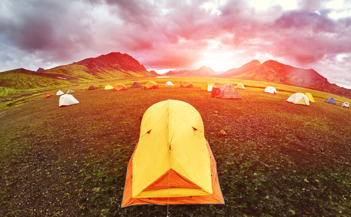 Iceland's campsite in the Highlands