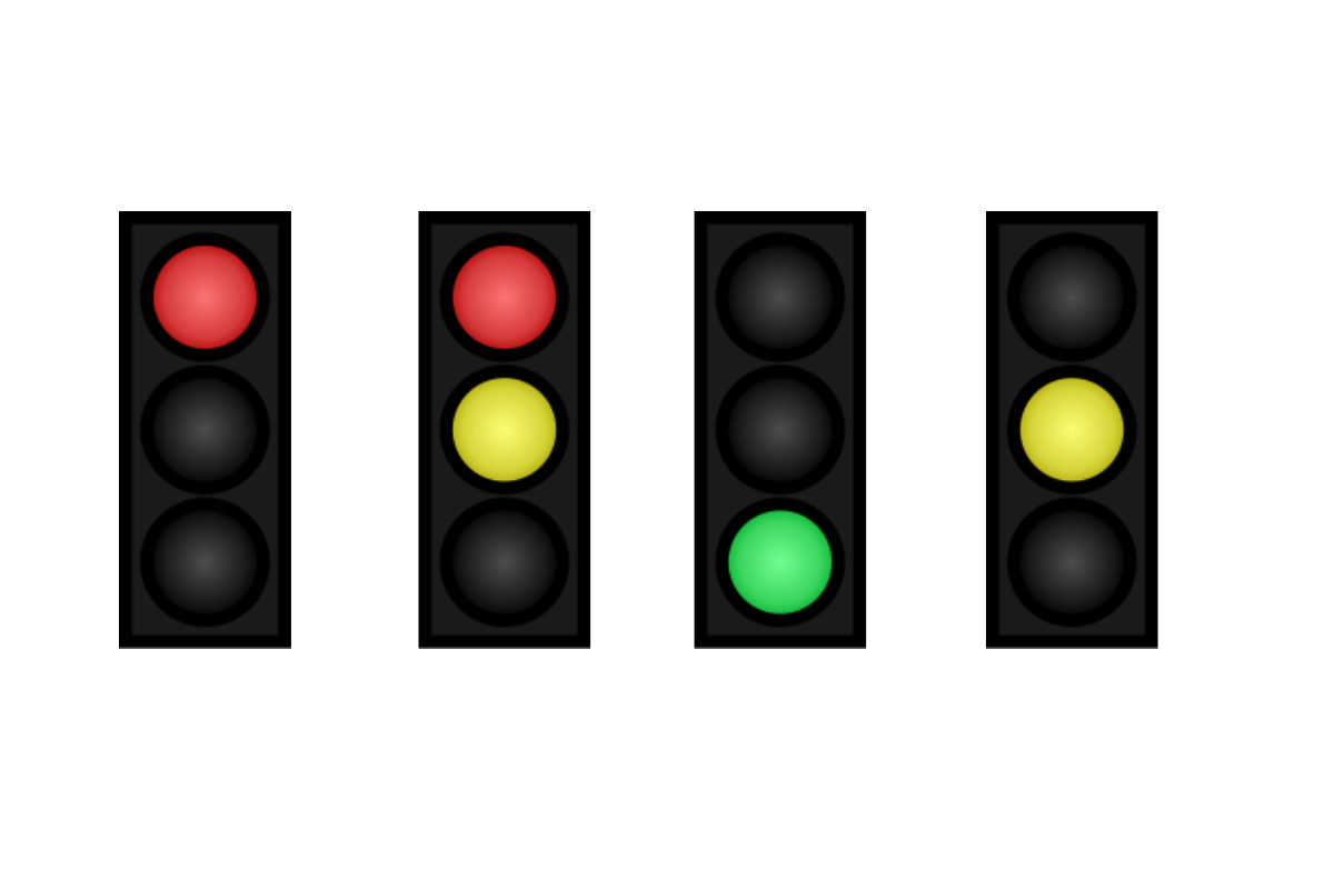 Description of the traffic lights in Iceland