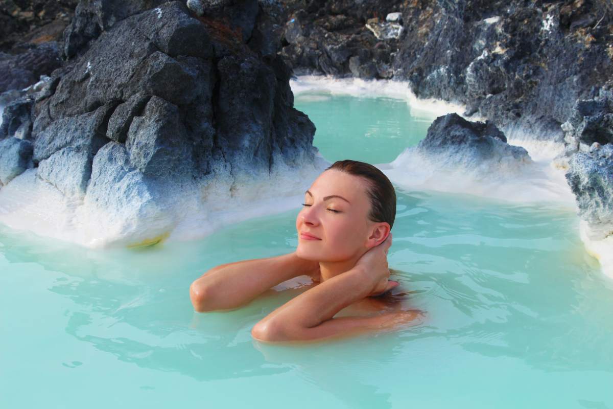 Relaxing hot springs in Iceland