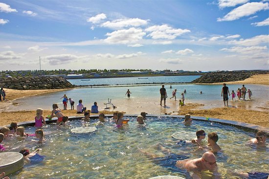 Geothermal beach in Iceland
