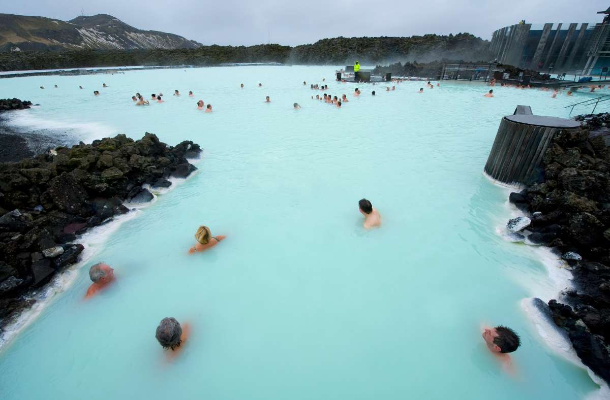 Reykjadalur hot spring thermal river