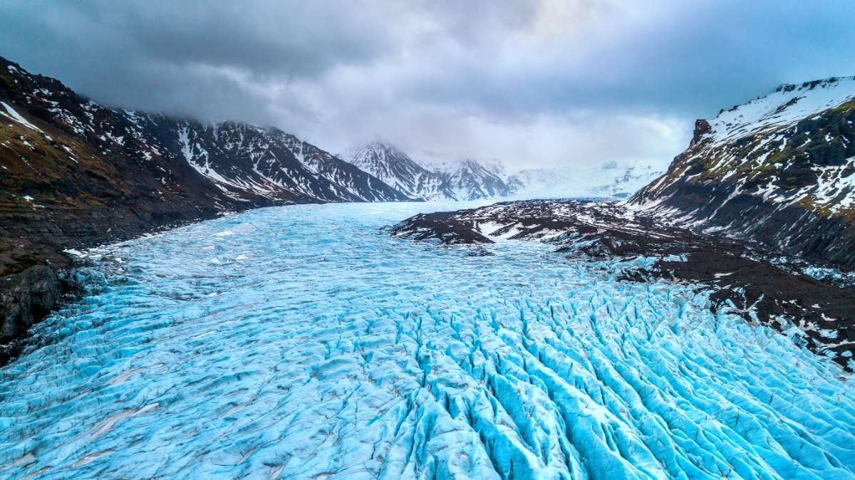 Iceland landscape winter