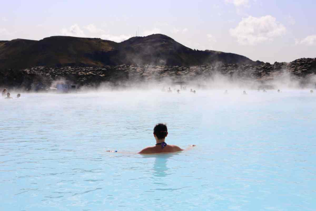 Iceland hot springs in November