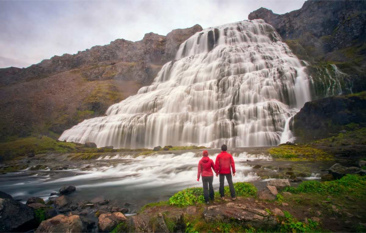 Dynjandi waterfall in West Iceland