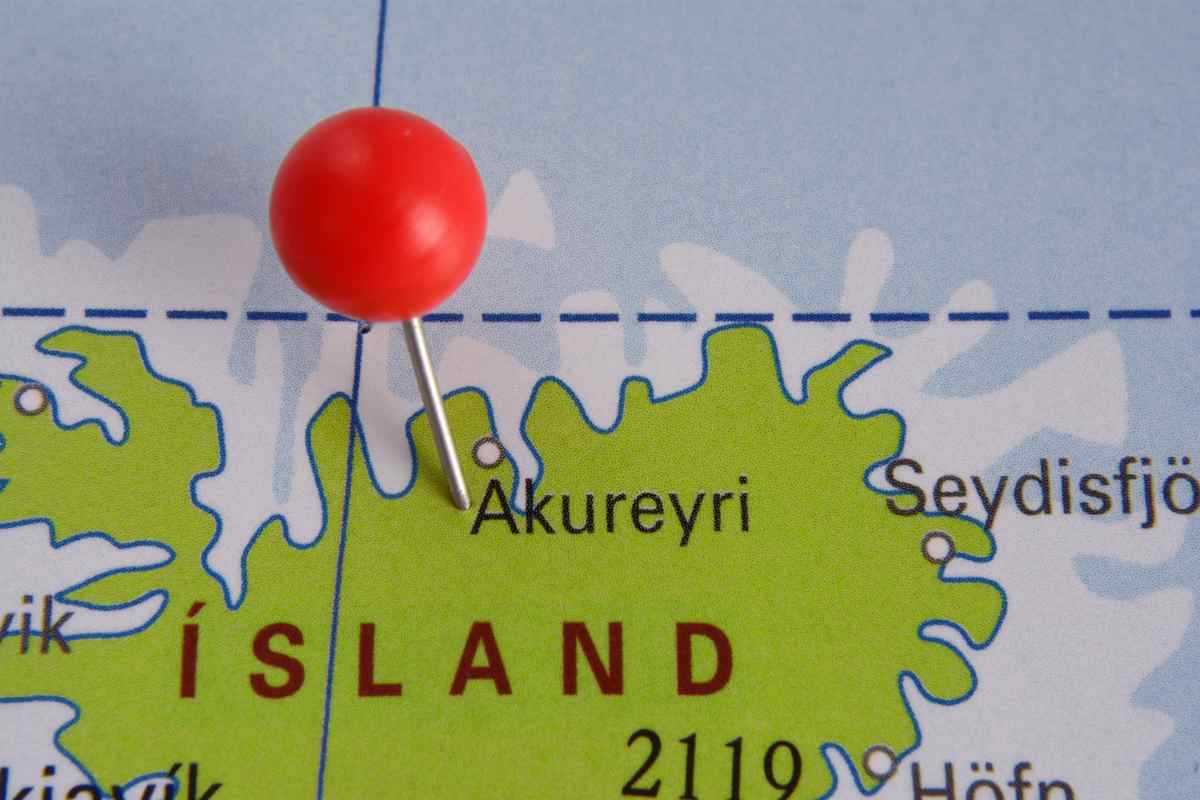 Akureyri from Reykjavik