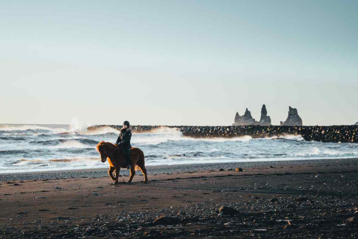 Horse riding in Vik, Iceland