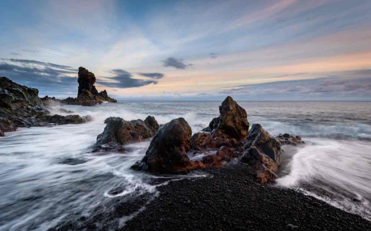 Midnight sun in Iceland