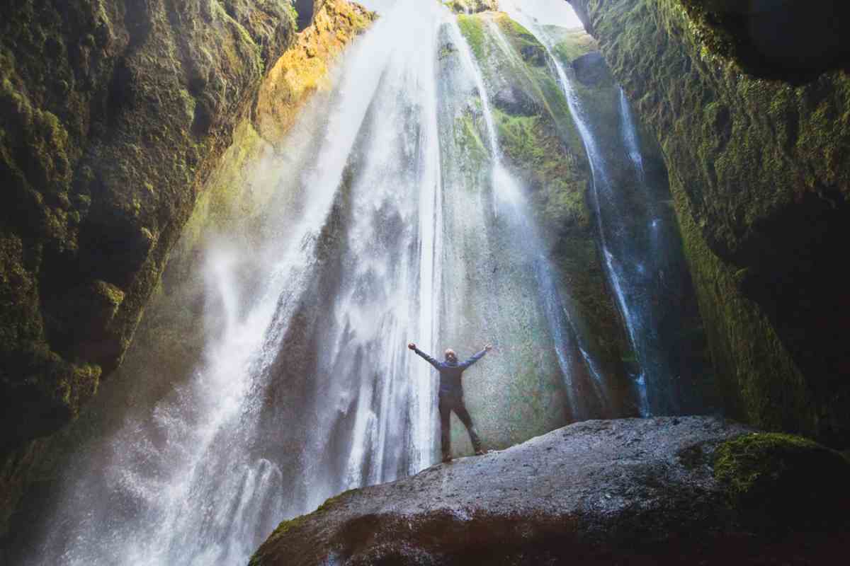 Gljúfrabúi Waterfall