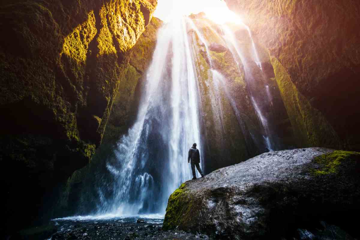 Gljúfrabúi waterfall