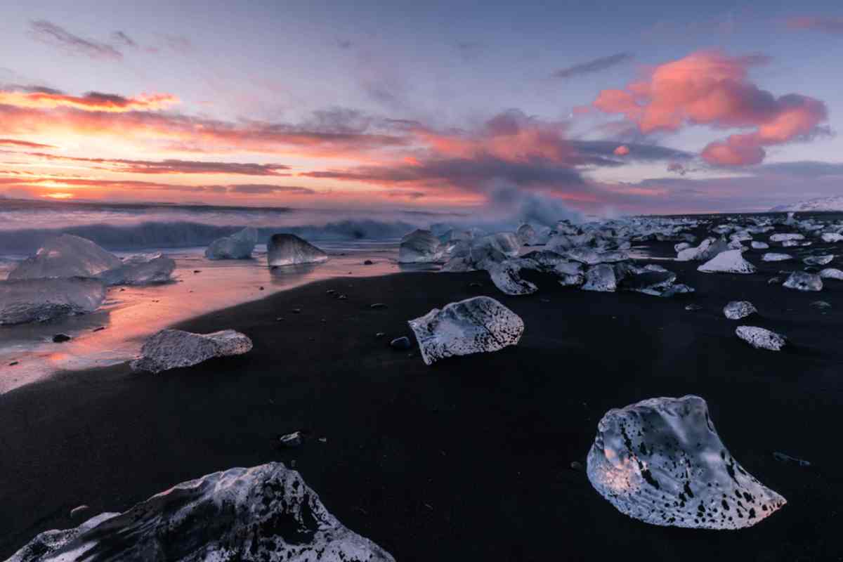 black diamond beach iceland