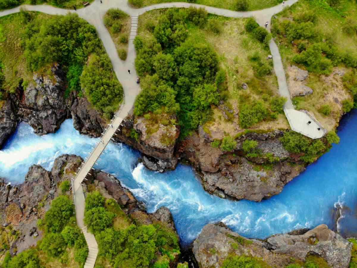 Barnafoss Waterfall