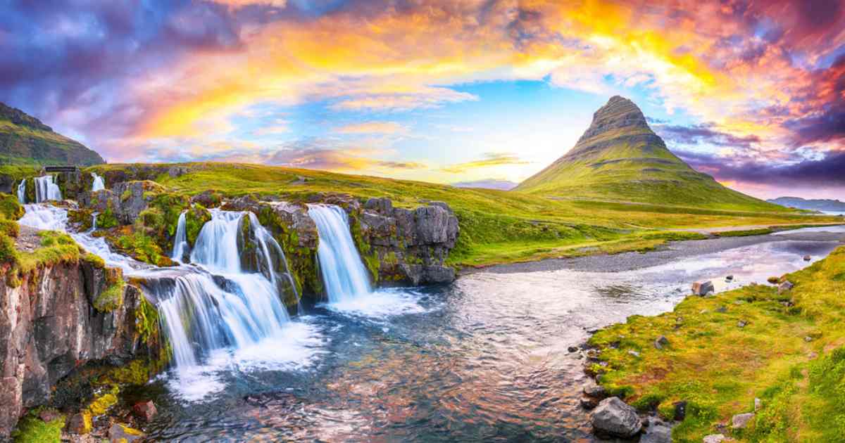 Öxarárfoss Waterfall