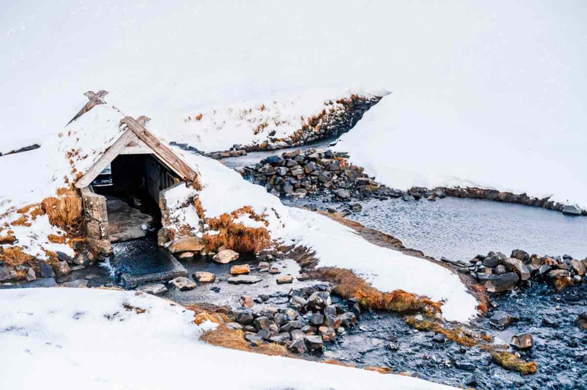 hrunalaug natural hot spring