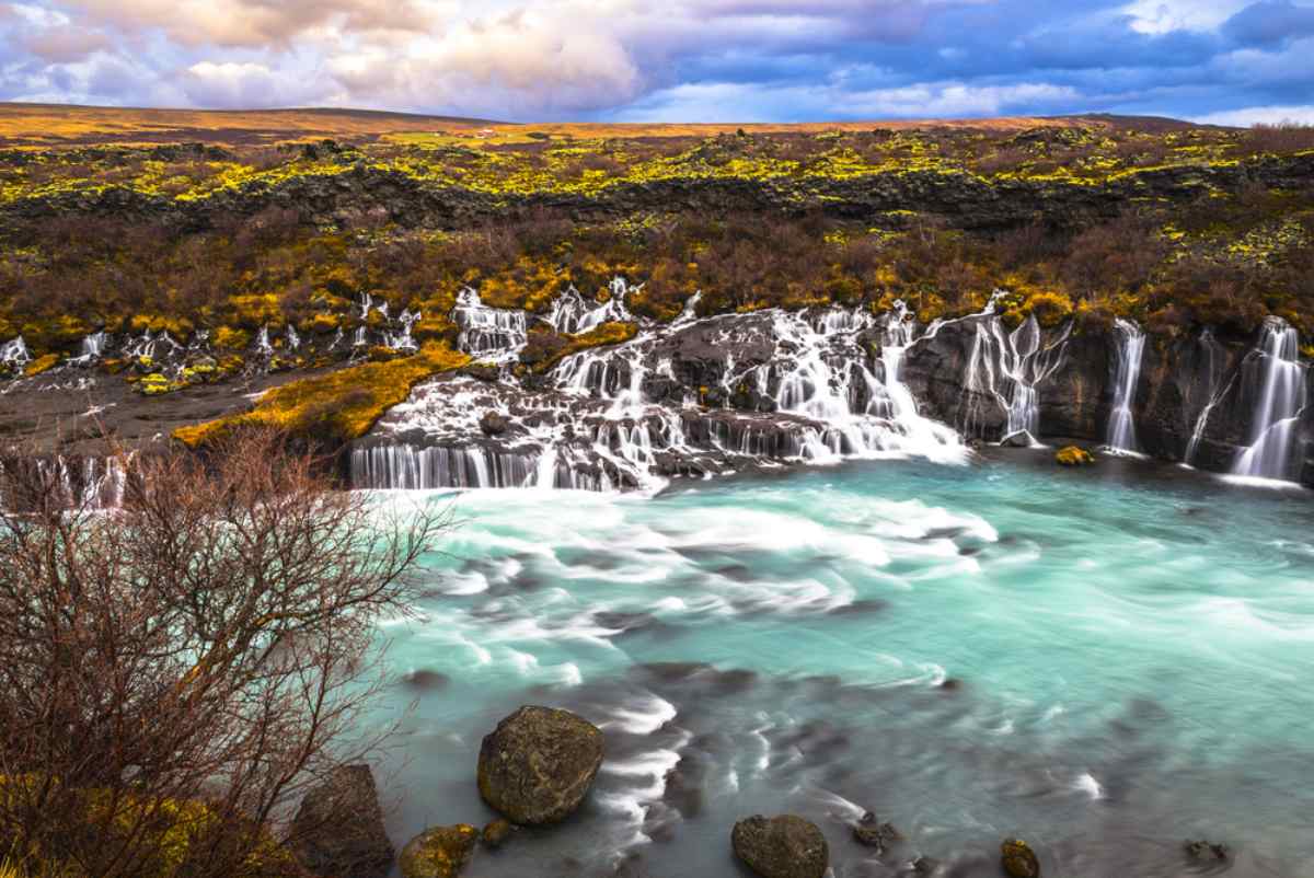 hraunfossarwaterfall iceland