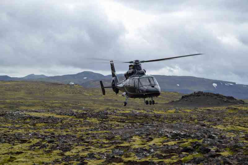 helicopter tour in Iceland