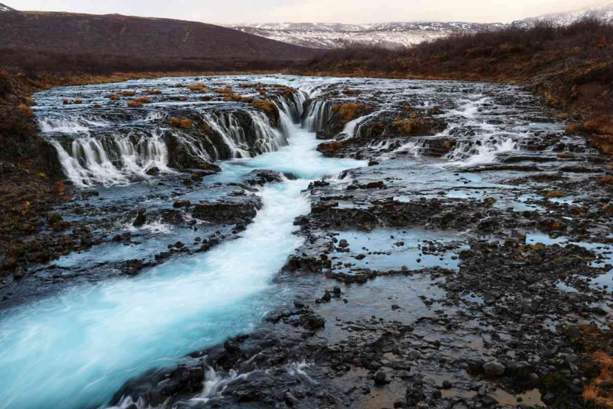 bruarfoss waterfall hike