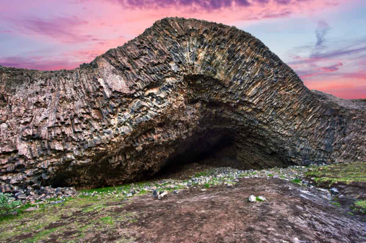 Hljóðaklettar lava cave