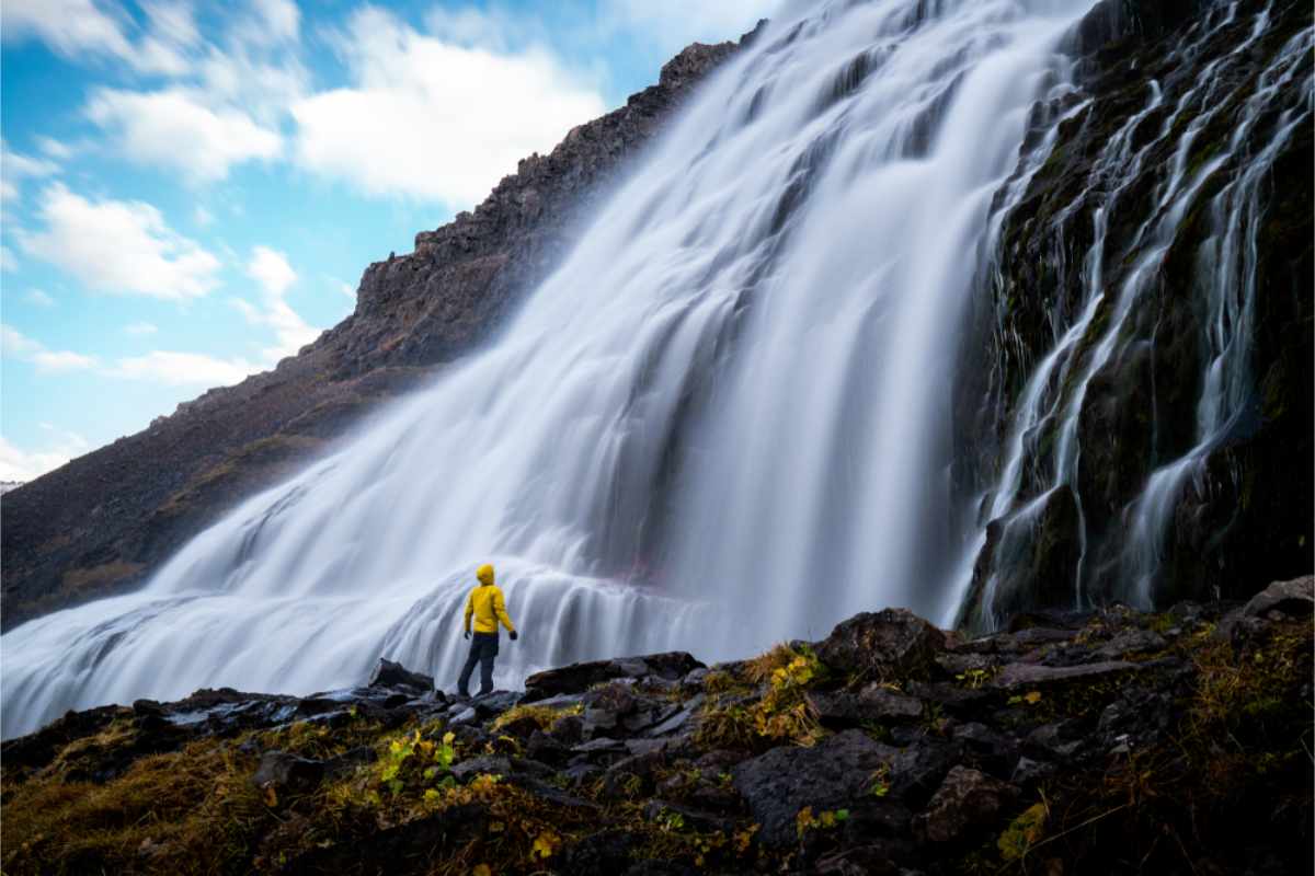 Dynjandi waterfall in Iceland