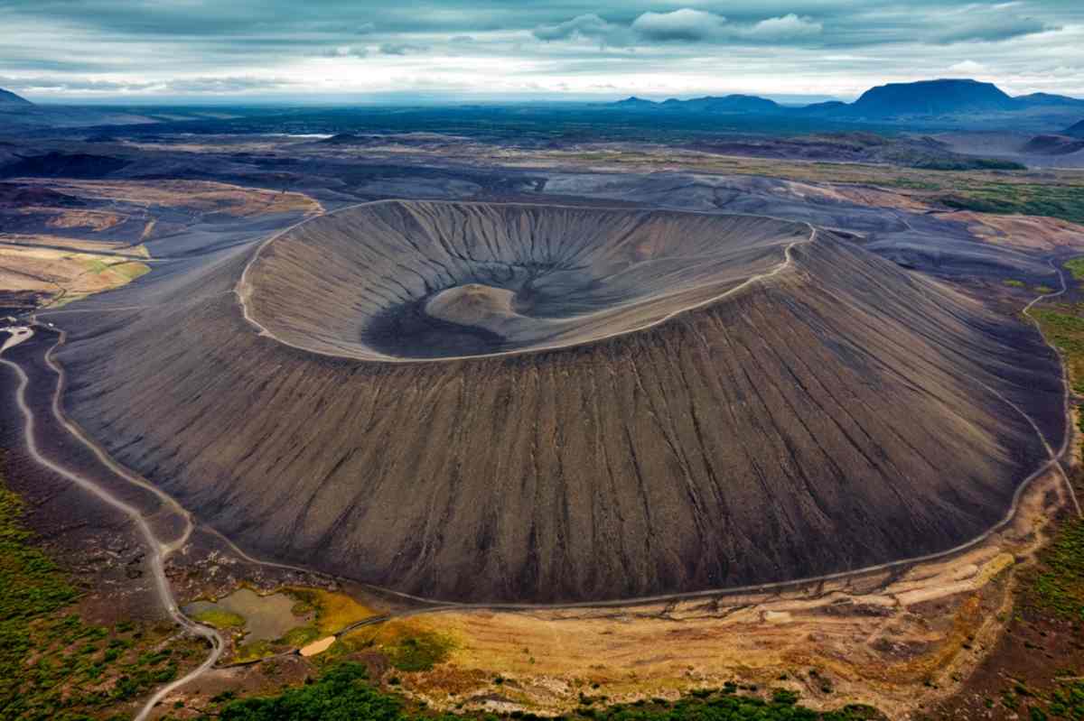 hverfjall volcanic crater
