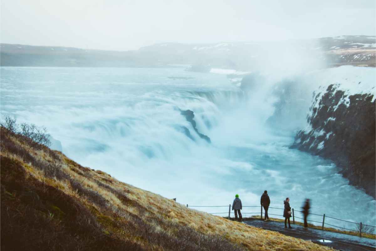 Gullfoss waterfall in South Iceland