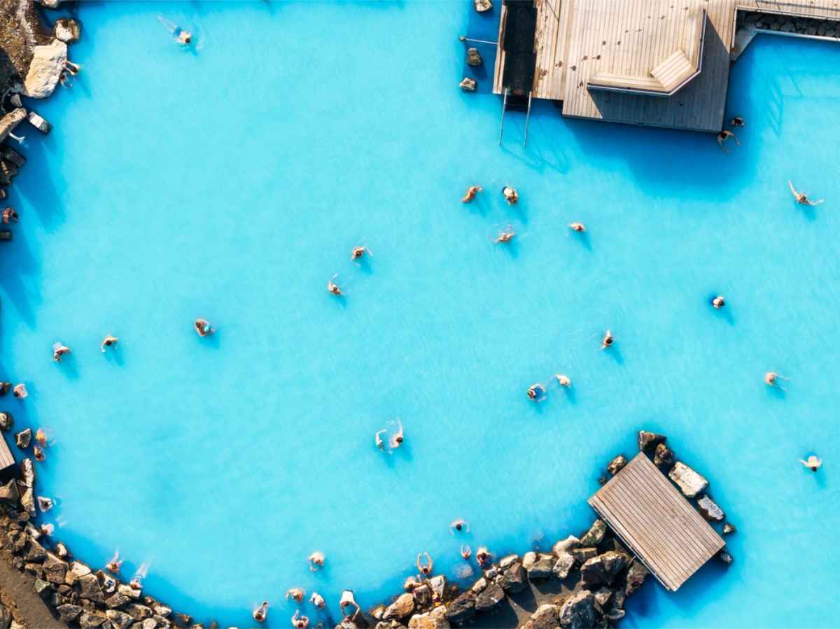 milky blue waters of Iceland's Blue Lagoon