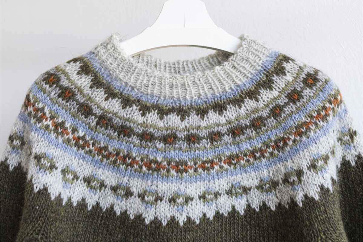 Typical Icelandic sweater called Lopapeysa