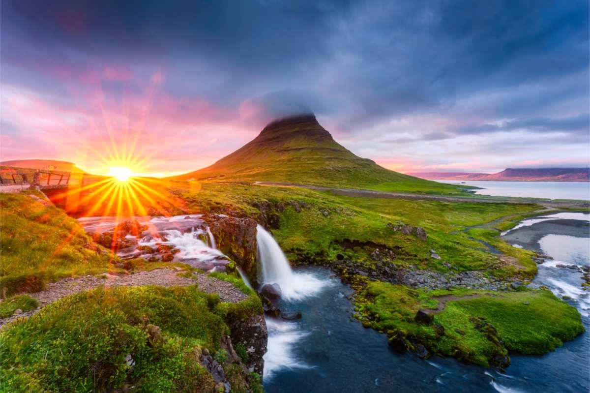 Kirkjufell during sunset