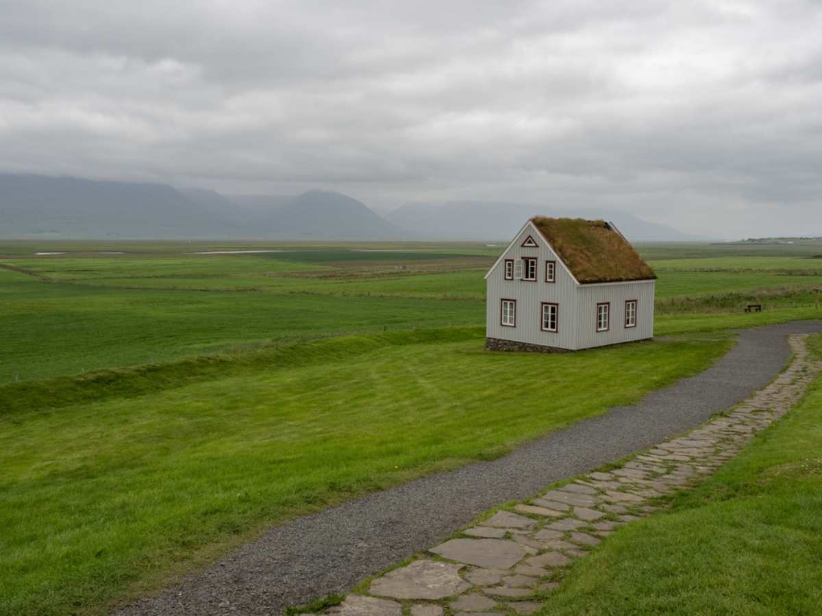 Traditional Icelandic turf house