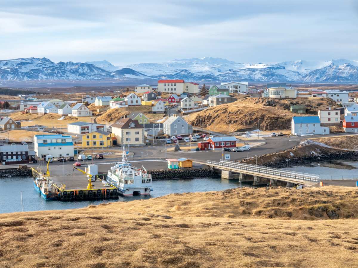 typical town in west Iceland