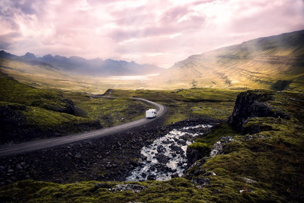 Campervan rental in autumn in Iceland